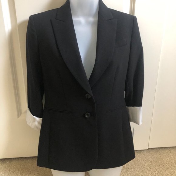 *HP* NWT! Tahari ASL Cuff Sleeve Notch Jacket / Blazer - Picture 5 of 16